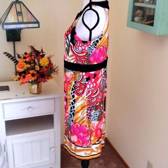 Joseph Ribkoff Bright Floral Dress - Picture 4 of 10